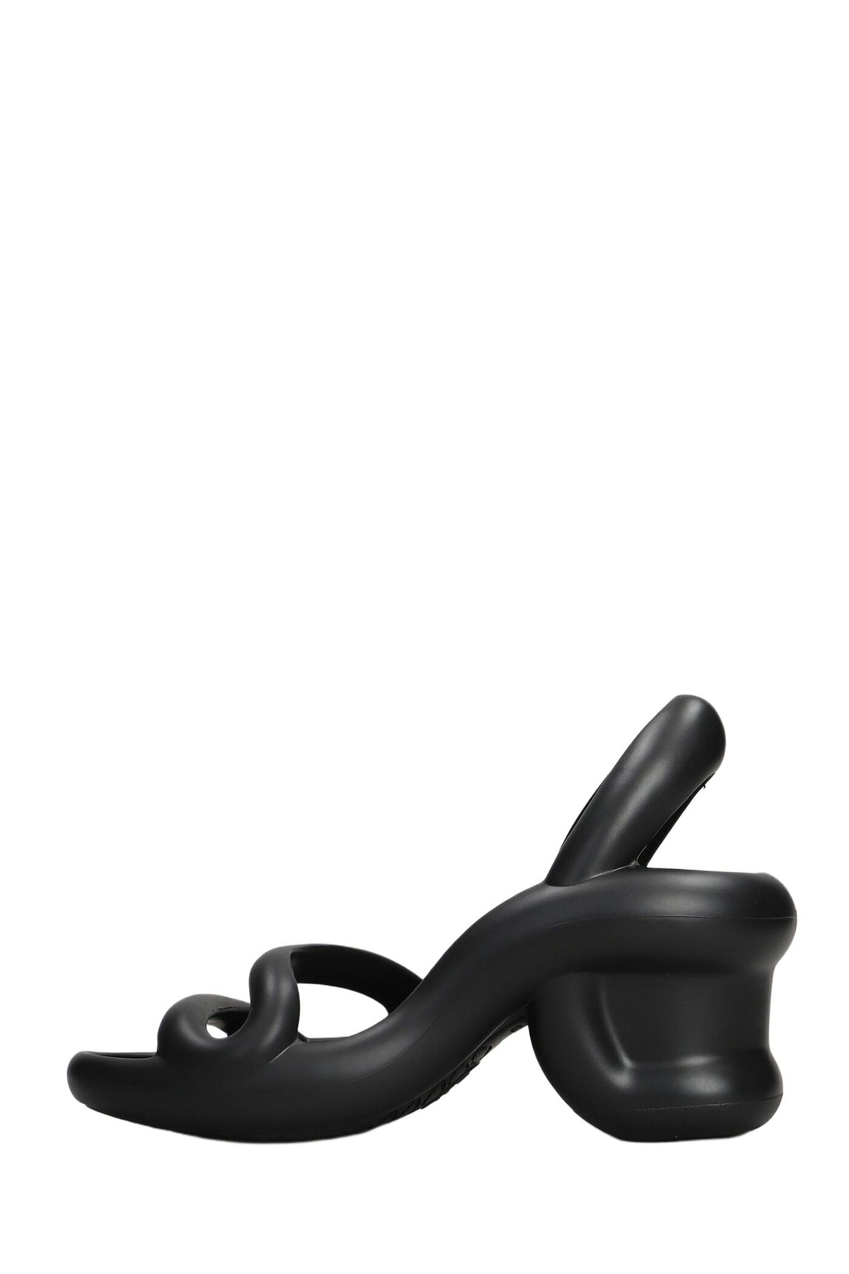 Camper Kobarah Sandals In Black Rubber/plasic