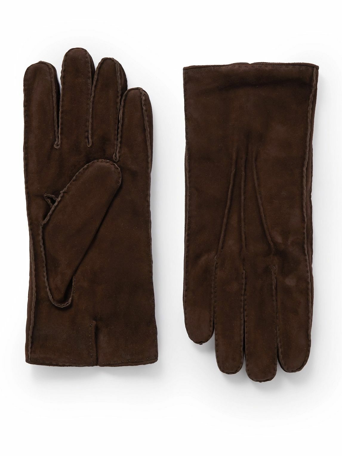 Thom Sweeney - Cashmere-Lined Suede Gloves Thom Sweeney