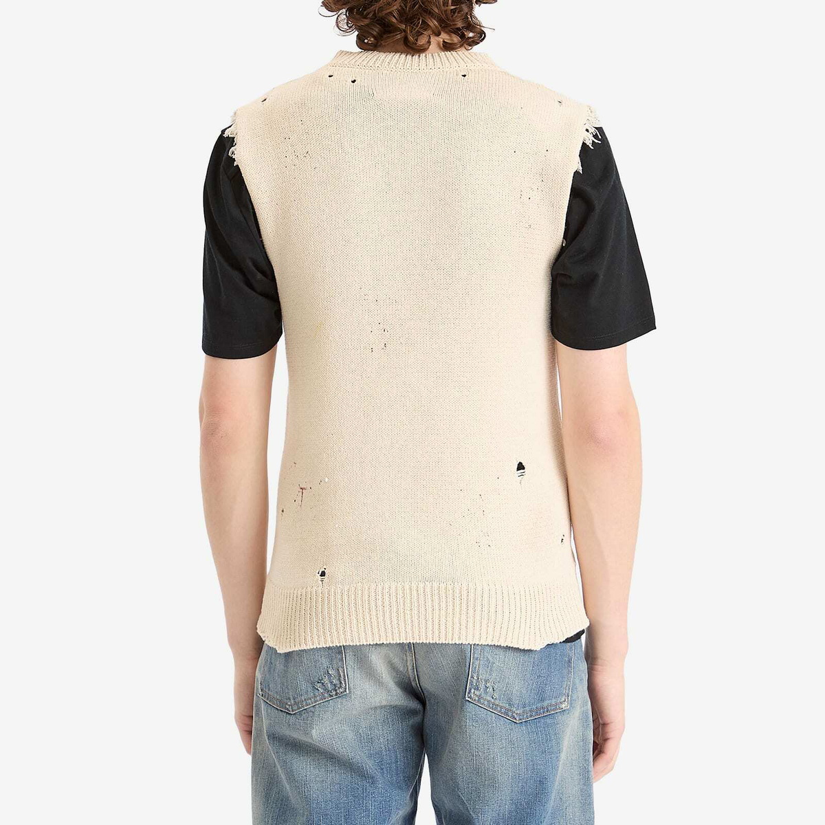 MM6 Maison Margiela Men's Gilet in Cream