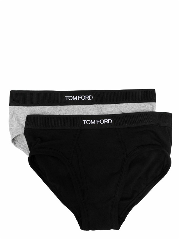 Photo: TOM FORD - Logo-waist Cotton Briefs