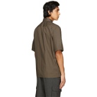 Neil Barrett Khaki Hybrid Vintage Short Sleeve Shirt