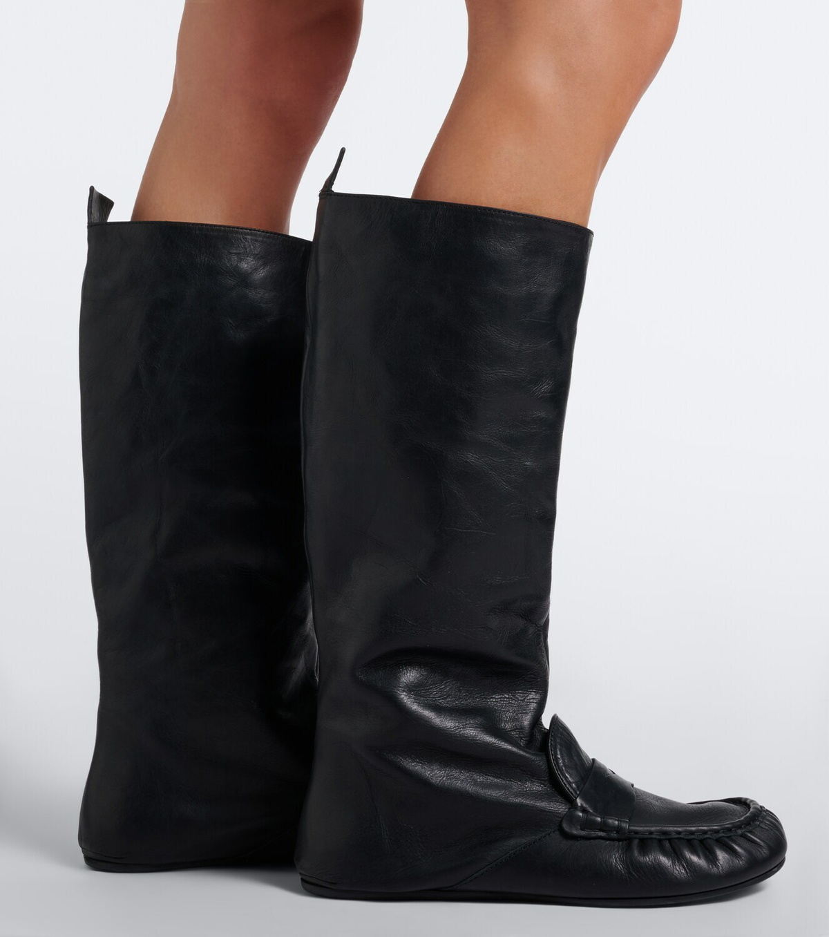 Acne Studios Bojan leather knee-high boots