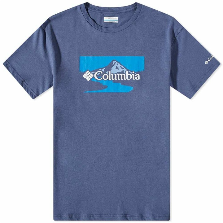 Photo: Columbia Men's Path Lake™ Graphic T-Shirt II in Dark Mountain