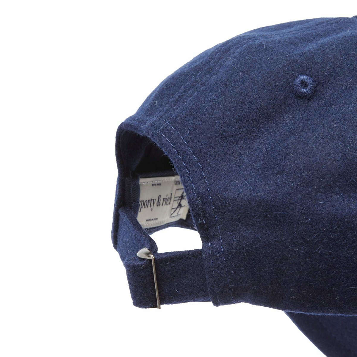 Sporty & Rich Wellness Ivy Flannel Cap in Navy 