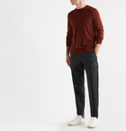 Theory - Wilmar Tapered Cotton-Blend Cargo Trousers - Gray