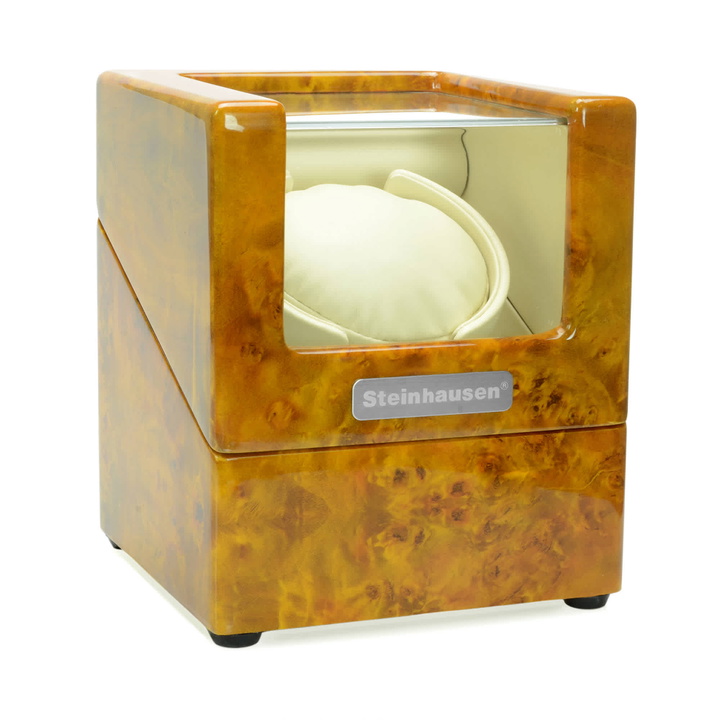 Photo: Steinhausen Heritage Burlwood Single Watch Winder SW1803