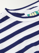 YMC - Wild Ones Striped Organic Cotton-Jersey T-Shirt - Blue - M