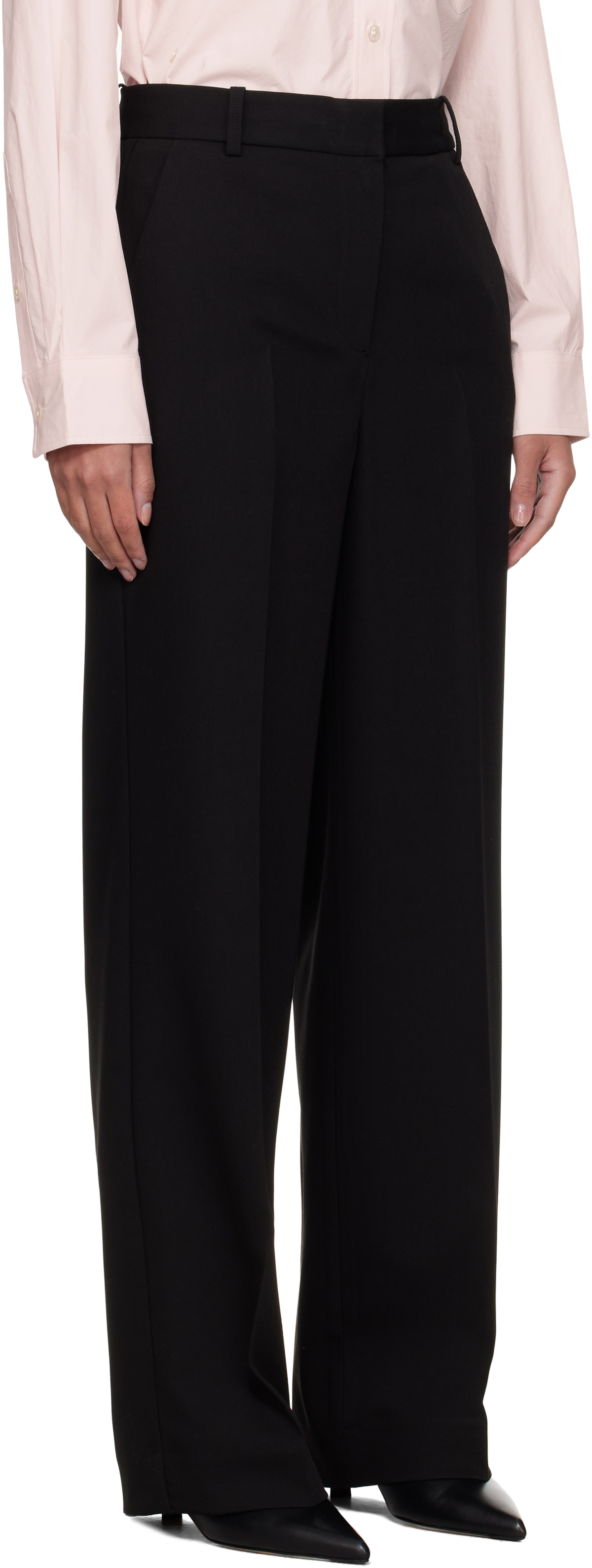 Dunst Black Straight Trousers