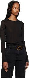 Versace Black Slashed Sweater