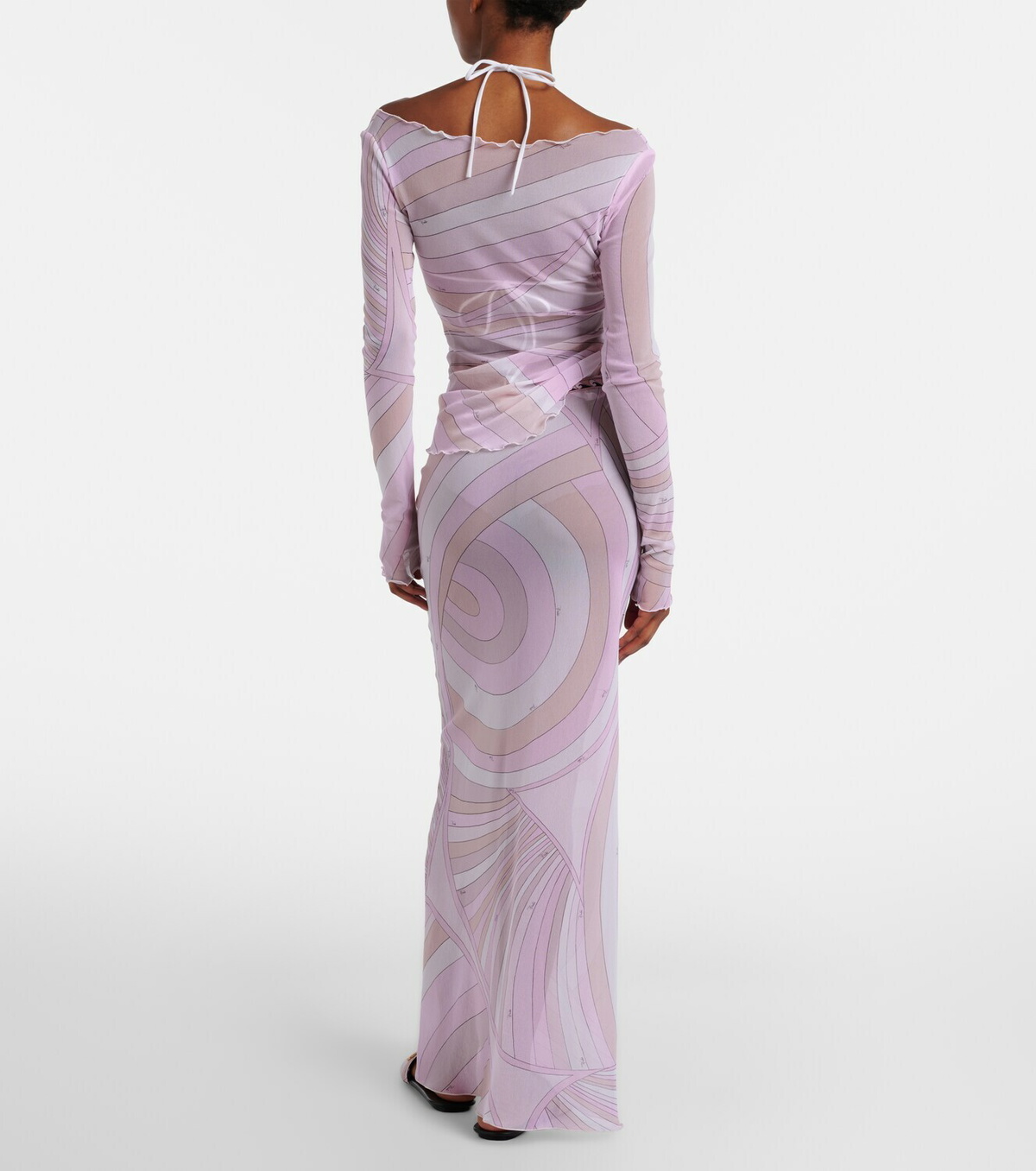 Pucci Iride tulle maxi skirt