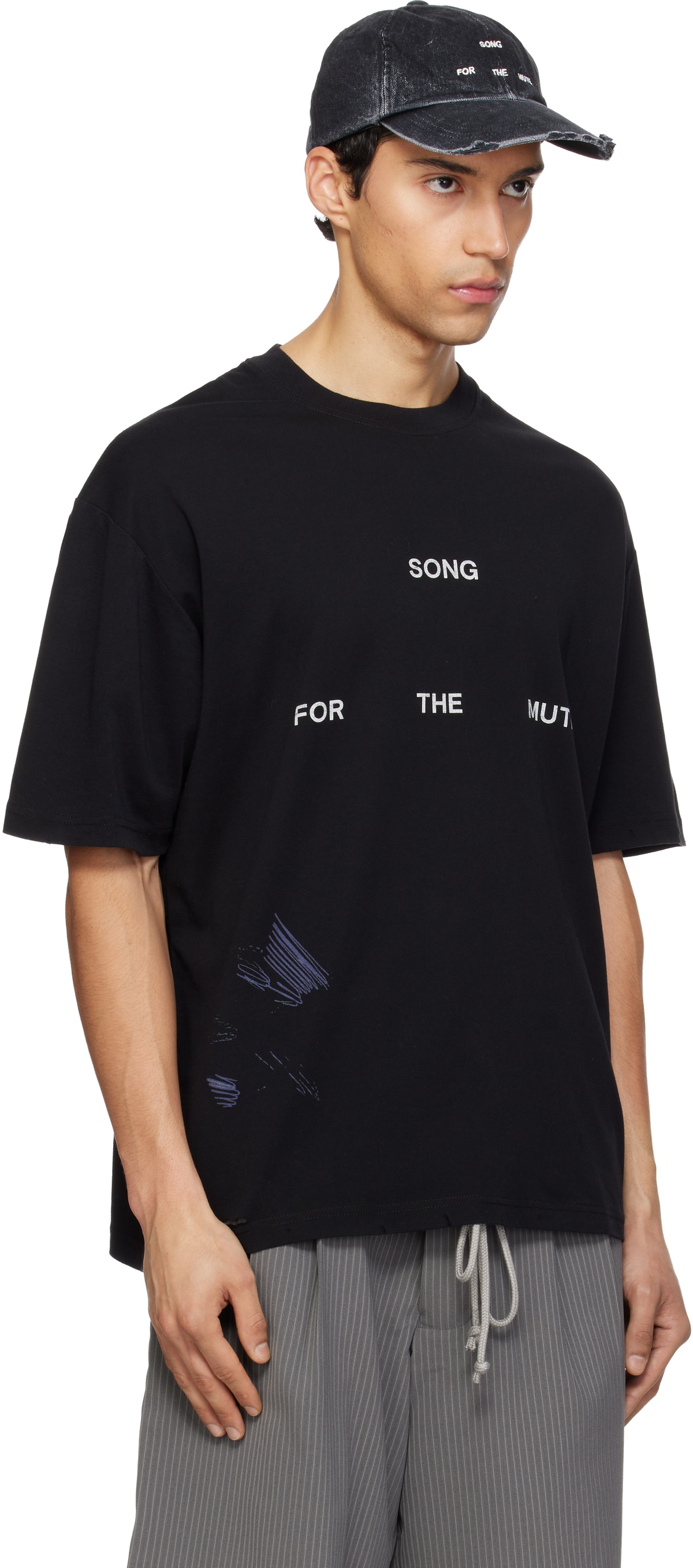 Song for the Mute Black Logo Oversized T-shirt