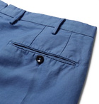 Incotex - Slim-Fit Garment-Dyed Linen and Cotton-Blend Shorts - Men - Blue