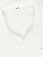 Mr P. - Cotton and Silk-Blend Terry Polo Shirt - Neutrals