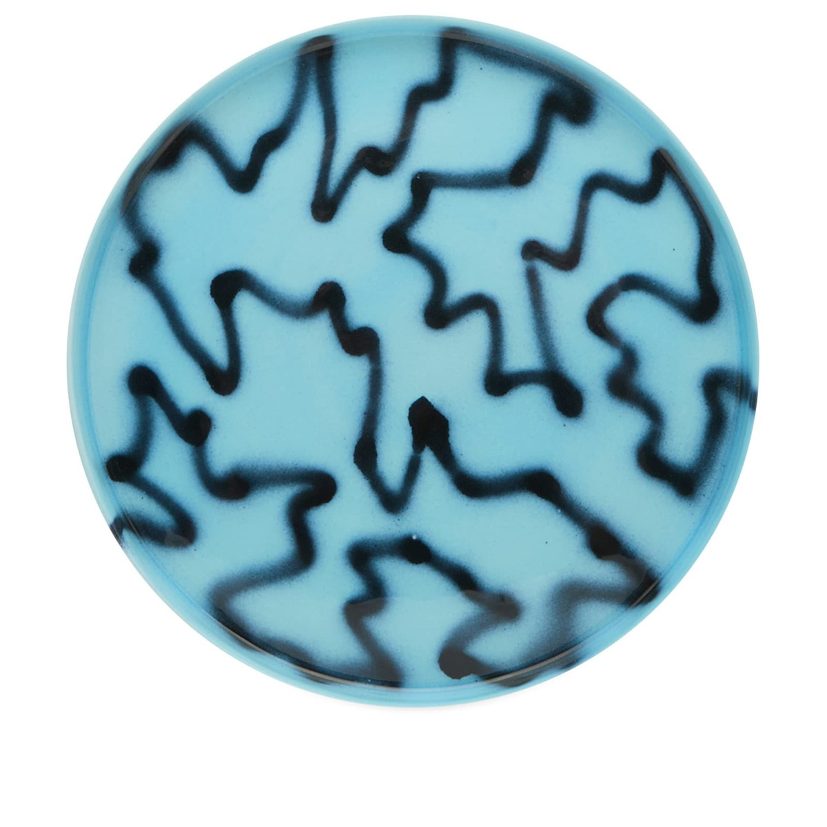 Frizbee Ceramics Small Tray in Blue Pizza 