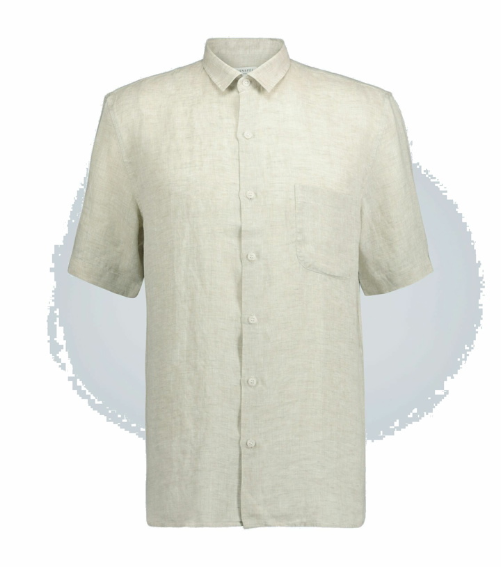 Photo: Sunspel - Short-sleeved linen shirt