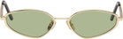 RETROSUPERFUTURE Gold Zyra Sunglasses