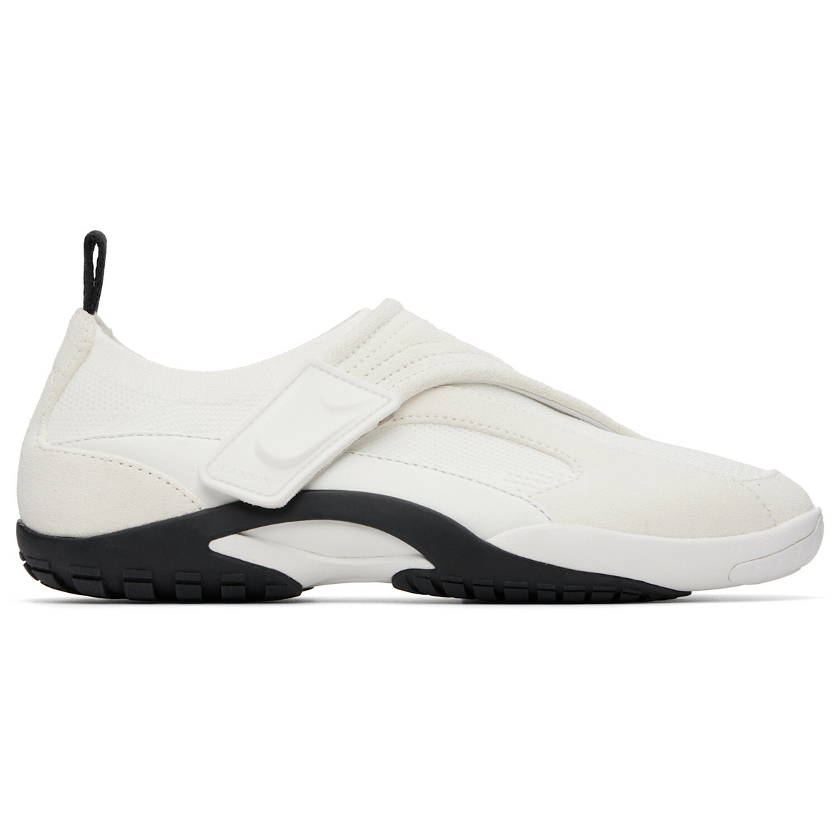 Lanvin White LNV1 Knit & Suede Sneakers