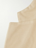 Kiton - Slim-Fit Unstructured Cotton-Blend Jersey Blazer - Neutrals