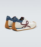 Loewe Flow Runner suede-trimmed sneakers