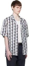 Lanvin Blue Lunar Year Print Shirt