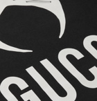 Gucci - Oversized Printed Cotton-Jersey T-Shirt - Black