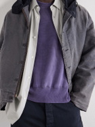 A.PRESSE - Cotton-Jersey Sweatshirt - Purple