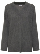 BRUNELLO CUCINELLI V-neck Ribbed Cashmere Sweater