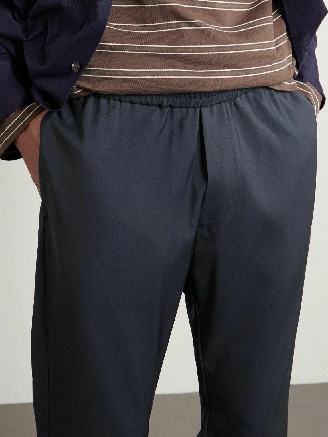 Barena - Straight-Leg Virgin Wool Trousers - Gray