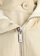 Helmut Lang Layered Silk and Satin Bomber Jackets Cream