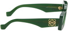 LOEWE Green Rectangular Sunglasses