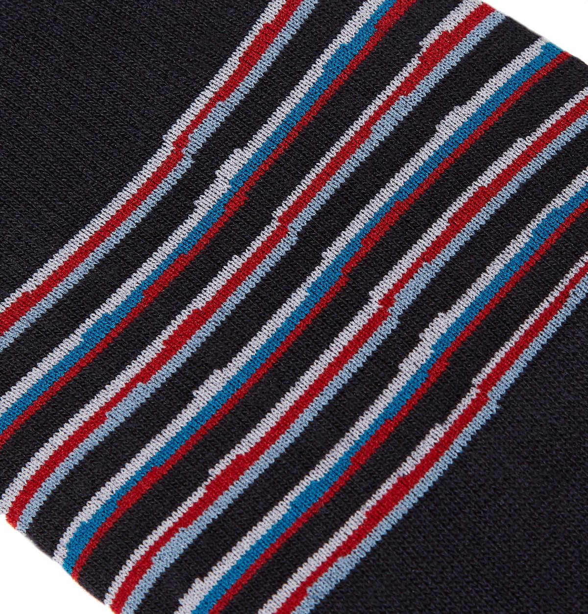 Pantherella - Cayman Striped Egyptian Cotton-Blend No-Show Socks - Blue