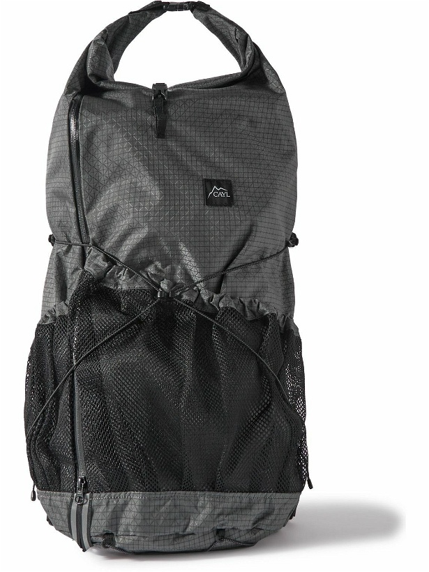 Photo: CAYL - Mari Mesh-Panelled Ripstop Roll-Top Backpack