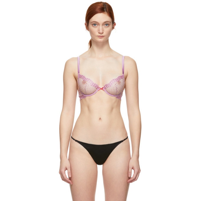 Photo: Fleur du Mal Purple Dotty Demi Bra