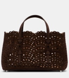Alaïa Mina 25 Vienne Wave Small suede tote bag