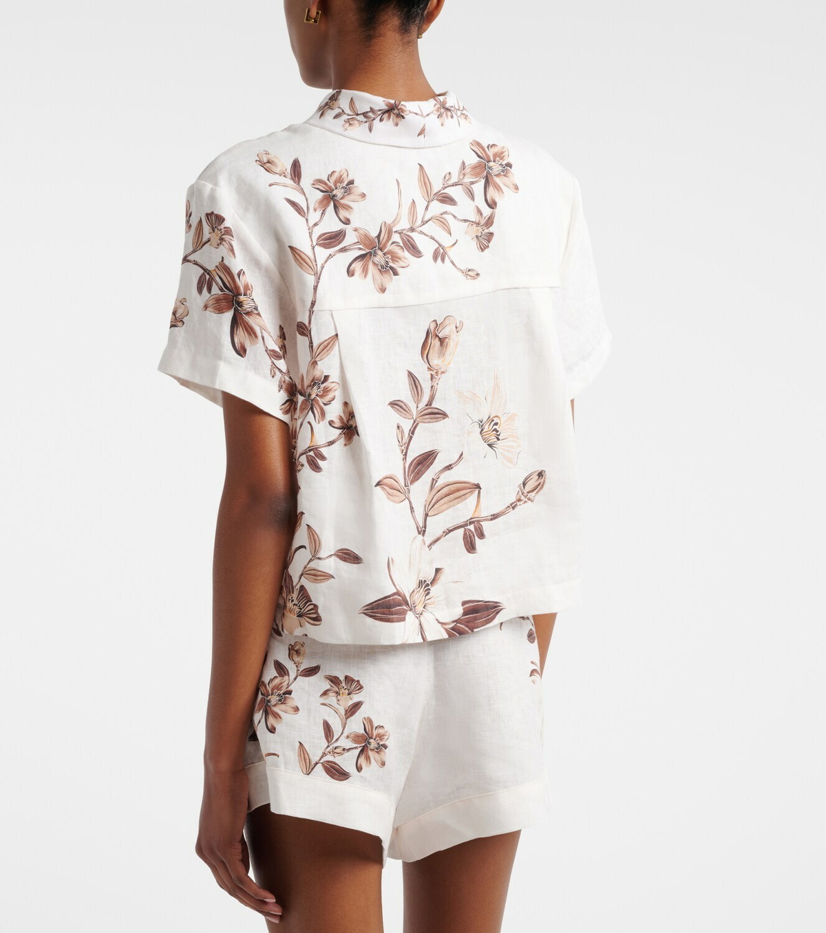 Agua by Agua Bendita Virtuosa floral linen shirt