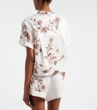 Agua by Agua Bendita Virtuosa floral linen shirt