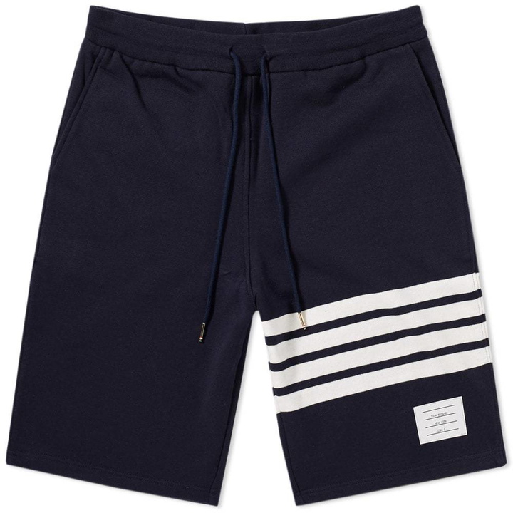 Photo: Thom Browne Engineered Stripe Sweat Short Blue