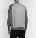 Loro Piana - Colour-Block Virgin Wool and Cashmere Half-Zip Sweatshirt - Green