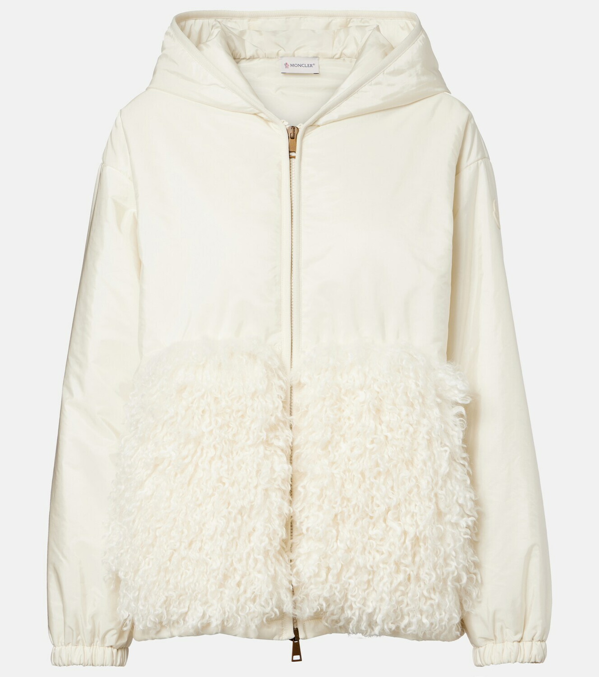 Moncler Paneled zip-up hoodie