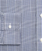 Brooks Brothers Men's Madison Relaxed-Fit Dress Shirt, Non-Iron Glen Plaid | Navy