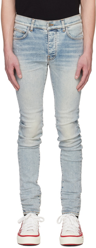 Photo: AMIRI Indigo Stack Jeans