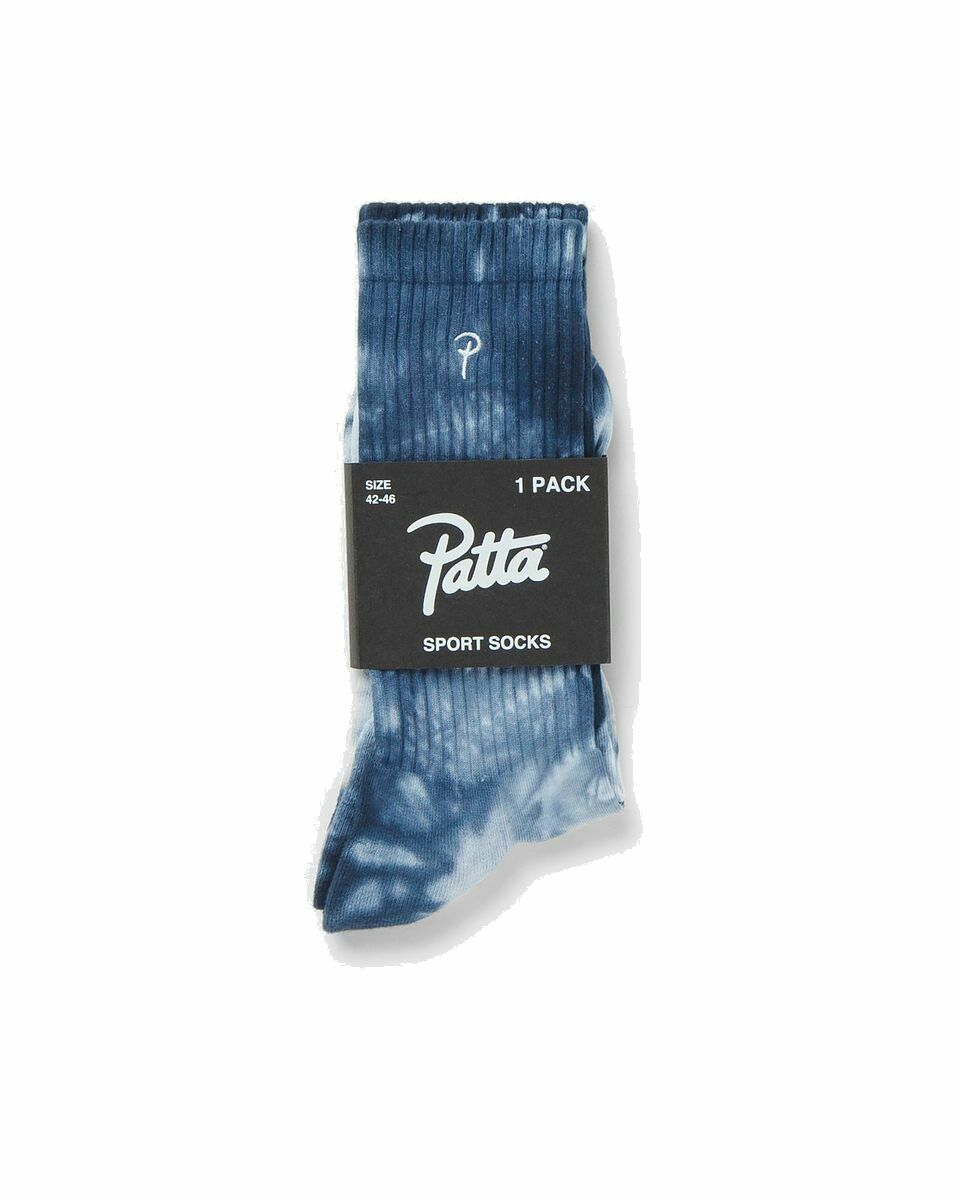 Photo: Patta Batik Sports Socks Blue - Mens - Socks