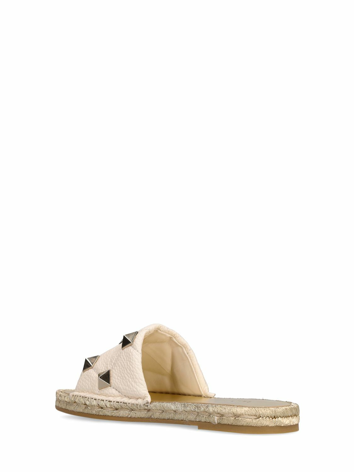 Espadrilles Valentino Garavani Stud Sign Canvas - Taille 42, Noir, Logo V - Neuf Avec Emballage