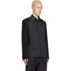 MM6 Maison Margiela Black Long-Sleeved Shirt