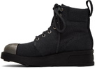 Objects IV Life Gray Workwear Ankle Boots
