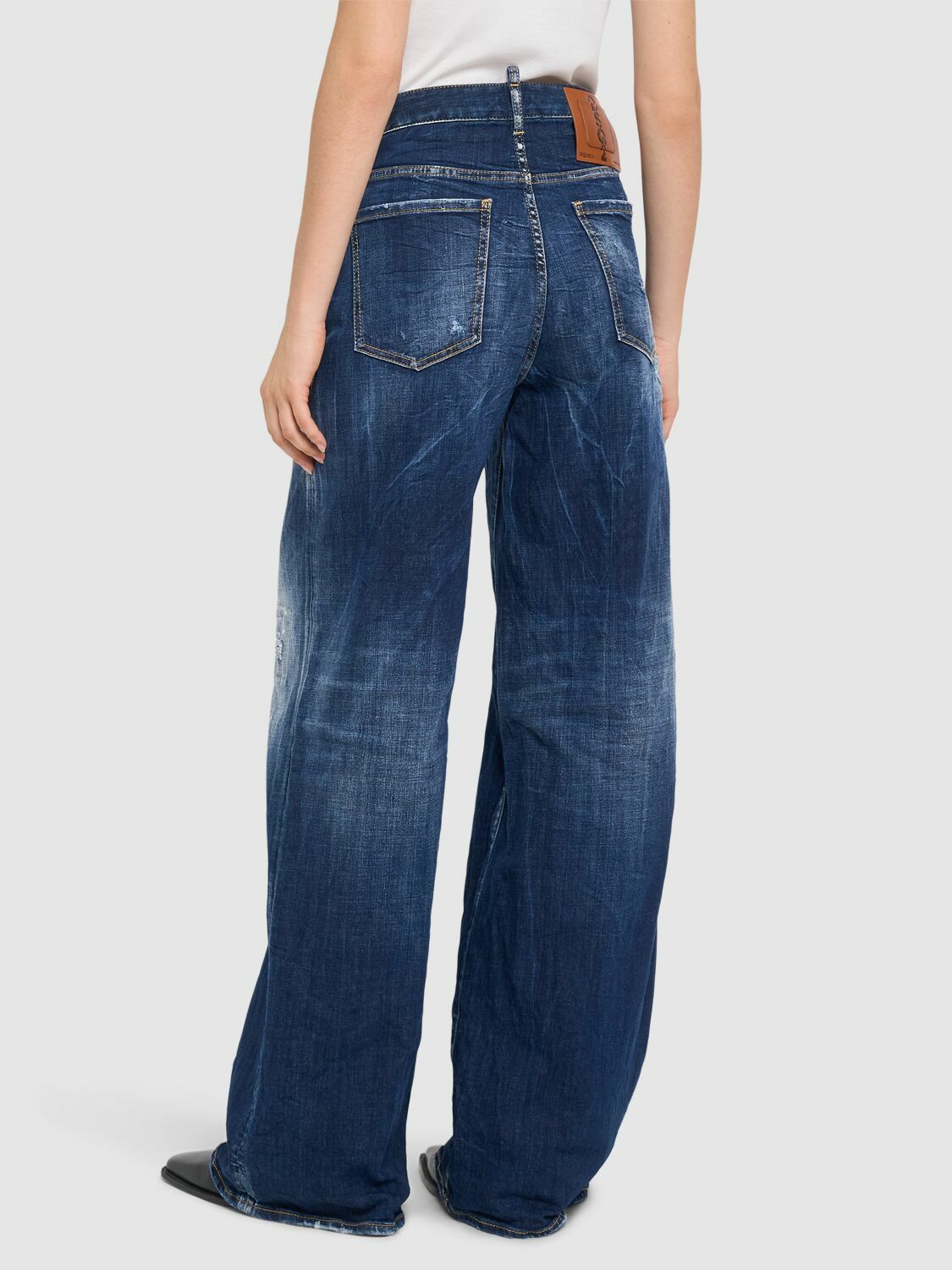 DSQUARED2 Traveller Low Rise Stretch Baggy Jeans