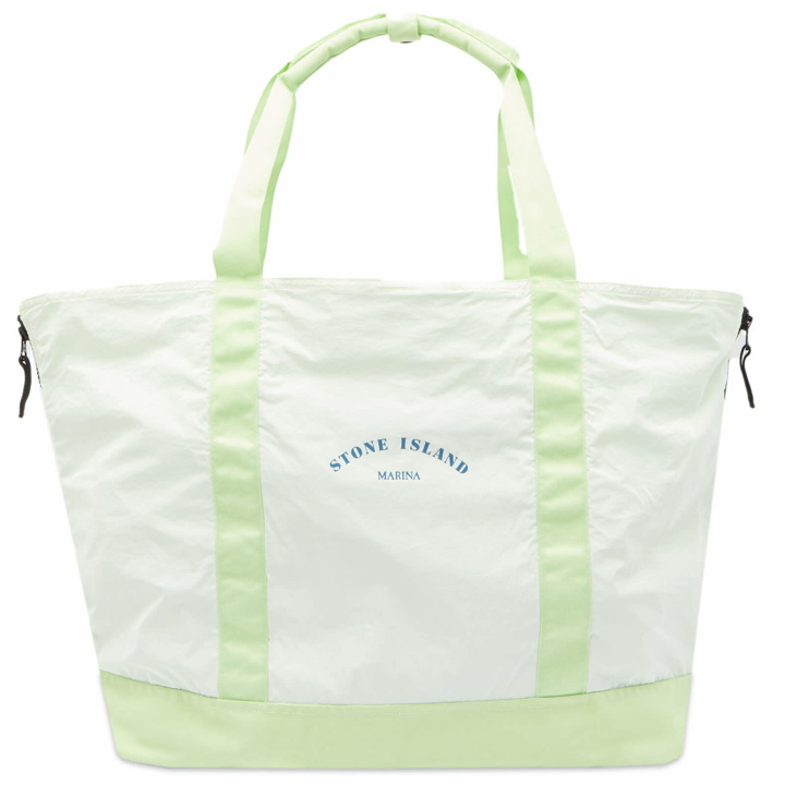 Photo: Stone Island Men's Marina Tote Bag in Light Green