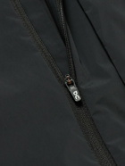 ON - Weather Logo-Print Colour-Block Recycled-Shell Hooded Jacket - Black
