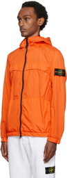 Stone Island Orange Crinkle Reps R-NY Jacket