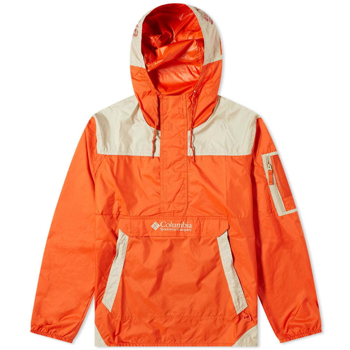 Photo: Columbia Men's Challenger™ Windbreaker in Bonfire/Ancient Fossil